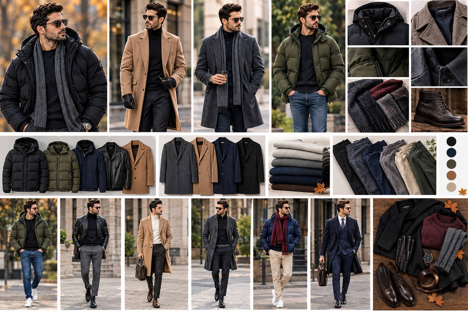 راهنمای کامل استایل مردانه پاییز و زمستان۱۴۰۵ (کاپشن، پالتو و شلوار)